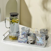 Glass glass cup suite living room household heat-resistant water cup teacup teapot home hostel high-value cold kettle