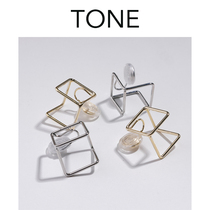 Ear-free Entrance Geometric Line Ear Clip ear clip Mosquito Coil Pan Lukewarm Wind Minimalist High Sense Personality style ins