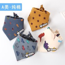 Baby Pure Cotton Double Layer Triangle Towel Baby Saliva Towel Newborn Spinner Mouth Boy Girl Girly for the autumn and winter