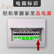 Distribution Box Switch Logo Sticker Electrometer Box Switch Stickers Noctilucent Decorative Wall Sticker Total Gate Air Switch Off Light Label