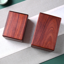 Single board mahogany jewelry box wooden collection box tenon structure machine closure box high-grade play Jade storage box