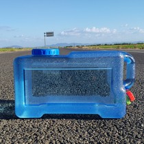 Bucket C square Travel car drinking bucket wide mouth plastic with faucet pure water