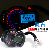 Motorcycle dashboard modified LCD 182 electronic odometer universal multi-function tachometer oil meter code table