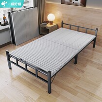 Hospital bed Single bed Double bed folding simple portable household escort rental room iron frame wooden bed bed 1 2 meters
