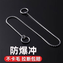 Serpentine P chain metal chain large small and medium dog p word chain Puppy dog necklace with no carat training dog chain