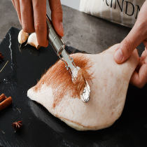 Stainless steel scraping pig hair knife pig trotters pig face pig feet cattle sheep animal meat to remove pig hair tools to hand hair scraping pig hair artifact