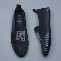 Mens shoes 2022 Summer new One Foot Pedals Sloth Shoes Han Edition 100 Hitch Casual Breathable Sail Cloth Shoes Old Beijing Cloth Shoes