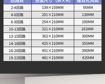 Button 9 loop empty cover 13-position strong power box cover 22-Way home distribution box cover master switch box panel