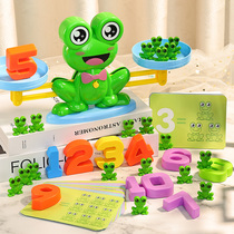 Frog balance scale childrens toys digital thinking logic training educational aids parent-child interactive games