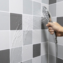 Bathroom toilet wall sticker waterproof sticker wall paper self-adhesive damp-proof Ugly Bathroom Thickened Tile Wall Wallpaper