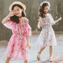 UK next sara Girls Dresses summer 2021 new childrens floral dress little girl skirt