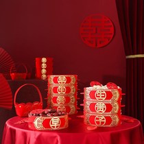 Early birth noble son wedding supplies ornaments for men and womens new wedding room supplies decoration dried fruit set