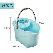 New home old-fashioned mop bucket thickened plastic bucket mop dry bucket large rectangular flat plate sponge