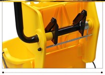 Wooden floor large-capacity head heightened vertical dual-purpose cleaning mop bucket artifact hand press connection single bucket enlarged