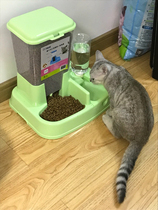 Cat supplies automatic feeder cat bowl self-service feeder pet drinking water feeding artifact dog bowl dog supplies