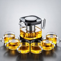 Piaoyi Cup bubble teapot glass tea set filter tea water separation thickened tea maker single teapot tea cup