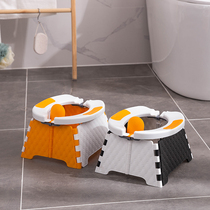 Going out baby portable toilet folding car potty urinal urinal men and women travel toilet boy squatting stool
