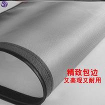 Punch-free dining car simple large gauze curtain dormitory sticky gauze window mesh self-adhesive magnet window with zipper