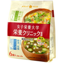 Japan imported miso soup Womens Nutrition University recommended vegetable seaweed miso soup instant soup 6 packs