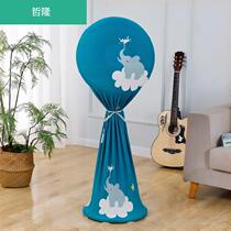 Universal vertical gray household round all-inclusive floor-standing electric fan anti-moisture protection cover dust cloth cover