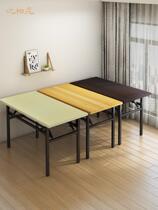 Rectangular folding table meeting training table long table learning desk folding table bedroom rental computer desk