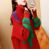 Maternity winter coat fashion loose net red sweater long winter bottoming shirt autumn and winter with spring and autumn clothes