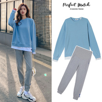 2022 new gestational maternity dress stylish clothes stylish spring and autumn sweatshirt with long loot for less than two sets of autumn