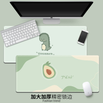 Mouse pad oversized girl small fresh college student dormitory learning writing desk desk pad office desktop pad home notebook thickened wrist guard computer keyboard gaming pad lock edge around