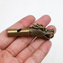 Retro Bronze Whistle Brass tap Big Holy Bamboo Festival Personality Whistle Children Outdoor Courtson Tools Passphrase Whistles