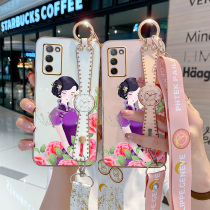 OPPOA55 phone case 0pp0a55 electroplated straight side wrist strap diagonal span opopa55 all-inclusive lens opooa55 anti-fall Opper A55 new female oopp a5