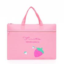 Carrying book bag hand carrying teacher Joker handbag waterproof plastic Oxford textile cram school handbag Primary School students Korean version