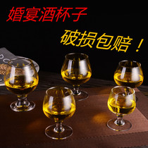 Short-footed brandy cup red wine KTV foreign wine cup big belly cup whiskey wine glass wedding reception glass Cup home