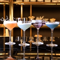 Japanese crystal glass Martini Cup classical cocktail Cup Butterfly Cup wide mouth champagne glass tall glass