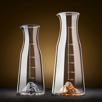 Household Chinese-style wine divider antique small white wine cup glass hip bottle set foreign wine set for hotel personality creativity