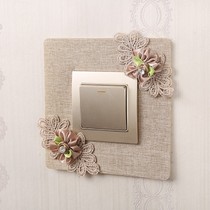 Switch patch protective sheath Simple and generous Fashion European-style Decorative Wall Applique lamp Creative Home Free Stick Socket Sleeve