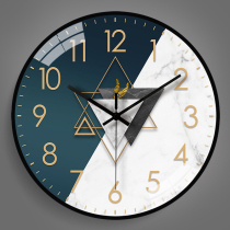 Simple modern wall clock wall hanging clock lamp bedroom mute creative small clock home fashion light luxury living room wall watch