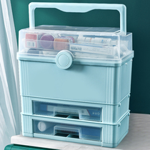 Medicine box family household large-capacity multi-layer medicine box full set of emergency medical Medicine medicine drug storage box
