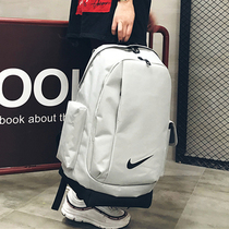 Nike double shoulder bag Male and female couples large capacity travel backpack Computer bag Middle and high school college students NIKE school bag