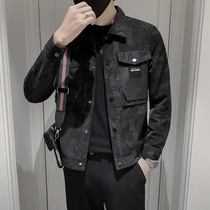 Spring autumn high-end leather clothes mens clothes 2022 new trends jacket mens ruffled and handsome leather jacket