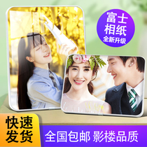 Rinse photo printing made of crystal pendulum table with photo frame plus hand washing machine Photo printing baby family photo plastic seal