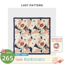 Double-memoir tea card slope in square towel sauna silk silk towel female silk scarf with tied bag and pack gift