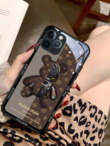 Tide brand bear suitable for Apple 12 mobile phone case new iphone12 protective cover 11promax lens xs max all-inclusive 11 premium 8plus anti-drop women xr