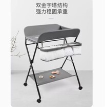 Wood than white diaper baby nursing table baby cot 2 in one foldable table moving bench moved urine and non-wet baby operation