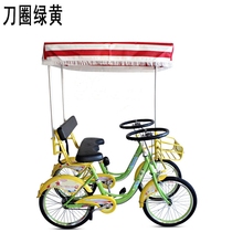 Single double water self-propelled Adult entertainment Pedal boat Water bike Tourist attractions Family triple bike