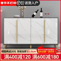 Light luxury living room dining side cabinet integrated wall living room household wine cabinet storage cabinet modern simple kitchen microwave oven cabinet