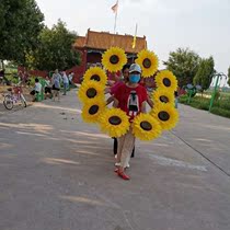 Sunflower props hand flower 26 cm special price hand flower sunflower dance flower kindergarten performance sports meeting admission open
