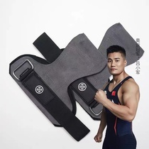 LUXIAOJUN Lu Xiaojun fitness gloves hard pull belt sports wrist guard cowhide Palm guard