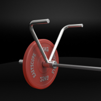 Fast wheat stainless steel V-shaped pair-grip double-position barbell pull-back handle T-bar barrel rack fitness comprehensive training equipment