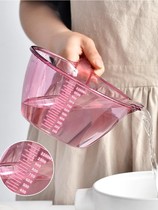 Transparent with scale Water ladylike plastic Thickened Kitchen supplies Home Scoop Water Spoons Scoop water Ladle Big
