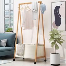 Bedside clothes artificial landing bedroom multifunctional household dirty basket floor coat rack one cloak shelf
